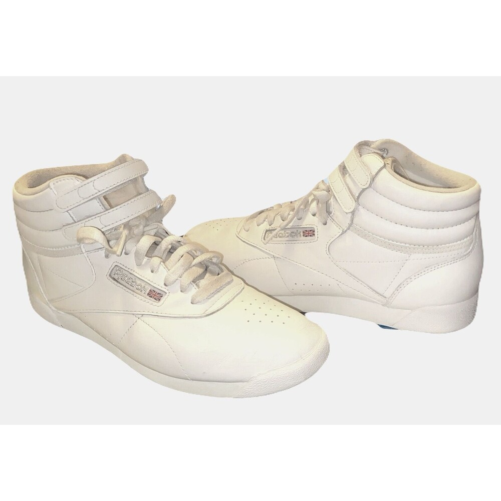 Women’s Reebok Classic High Top Sneakers  Size 10 White Excellent Used Condition